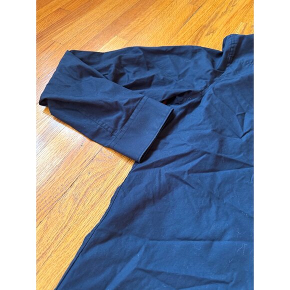 Calvin Klein Mens Button-Down Shirt Red Striped Collar Navy Blue Size M - Picture 9 of 9